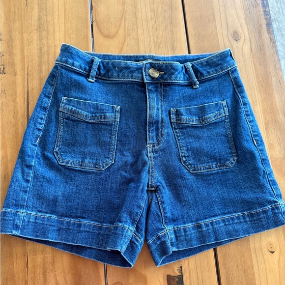 Simply Vera Vera Wang Pants - Simply Vera Vera Wang Dark Blue Jean Shorts